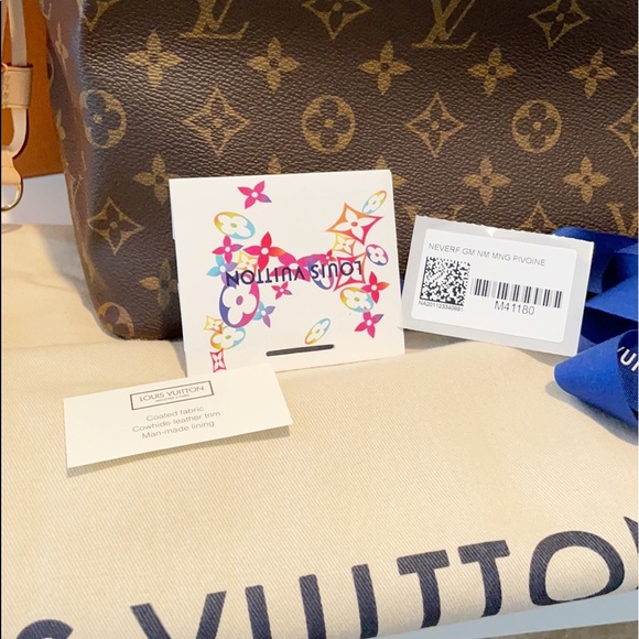 MORE PIX & A VIDEO NEVERFULL PIVOINE BAG W/ POUCH - Picture 6 of 15